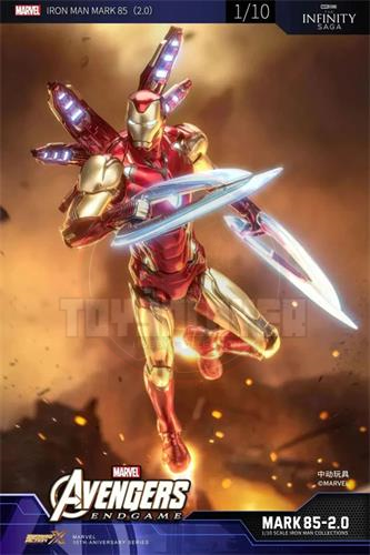 ZD Toys Iron Man Mark 85 2.0 Marvel 110 Collectible Figure