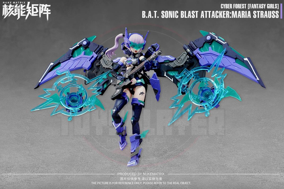 Cyber Forest Fantasy Girls B.A.T. Sonic Blast Attacker Maria Strauss 1/12 Scale Model Kit