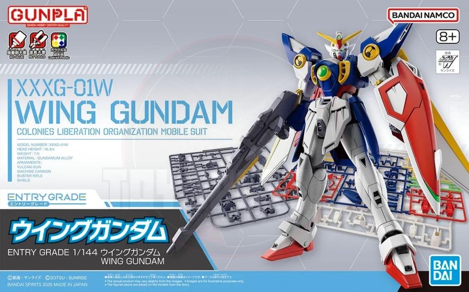 Entry Grade 1/144 Wing Gundam Model Kits