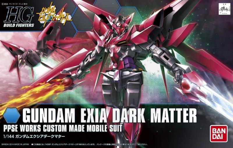 Bandai HGBF 1/144 Gundam Exia Dark Matter Model Kits