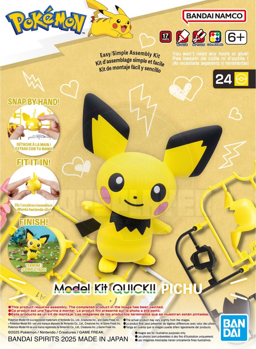 Pokémon Model Kit QUICK!! 24 PICHU Model Kits