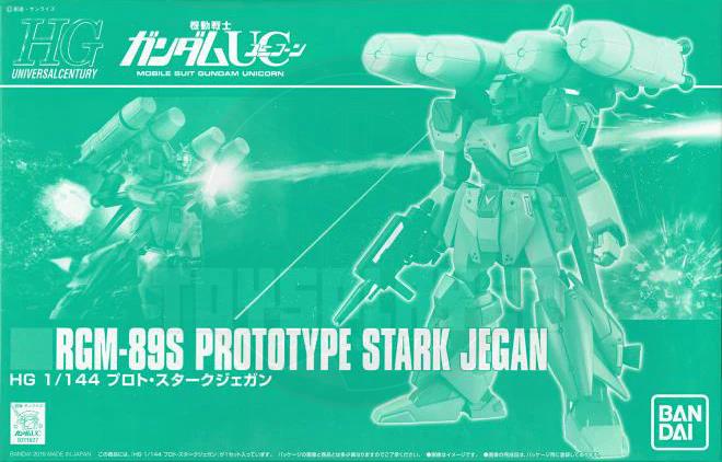 P.Bandai HG 1/144 RGM-89S Prototype Stark Jegan Model Kits 