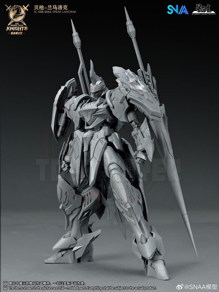 (Pre-Order) SNAA 1/144 Scale The Round Table Knights SC-008 Soul Spear Lamorak Model Kit