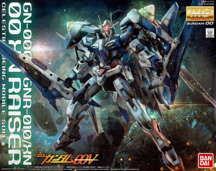 P-Bandai MG 1/100 OO XN RAISER Gundam Model Kits