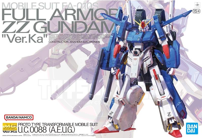 BANDAI MG 1/100 Full Armor ZZ Gundam Ver. Ka Model Kits