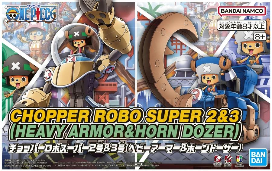 Chopper Robo Super No. 2 & No. 3 (Heavy Armor & Horn Dozer)