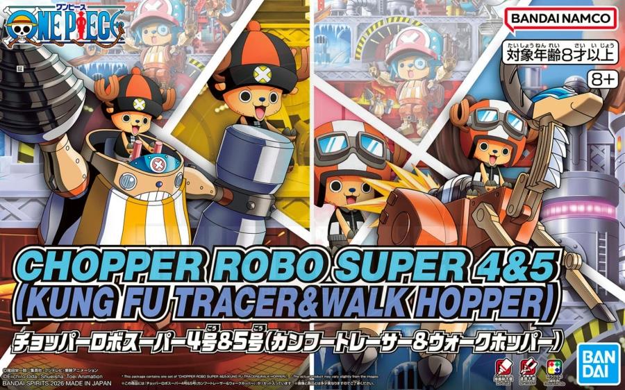 Chopper Robo Super No. 4 & No. 5 (Kung Fu Tracer & Walk Hopper)