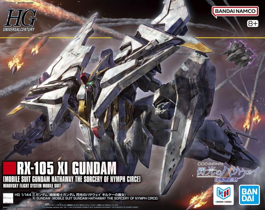 BANDAI HGUC 1/144 Xi Gundam (Mobile Suit Gundam Hathaway: The Sorcery of Nymph Circe)