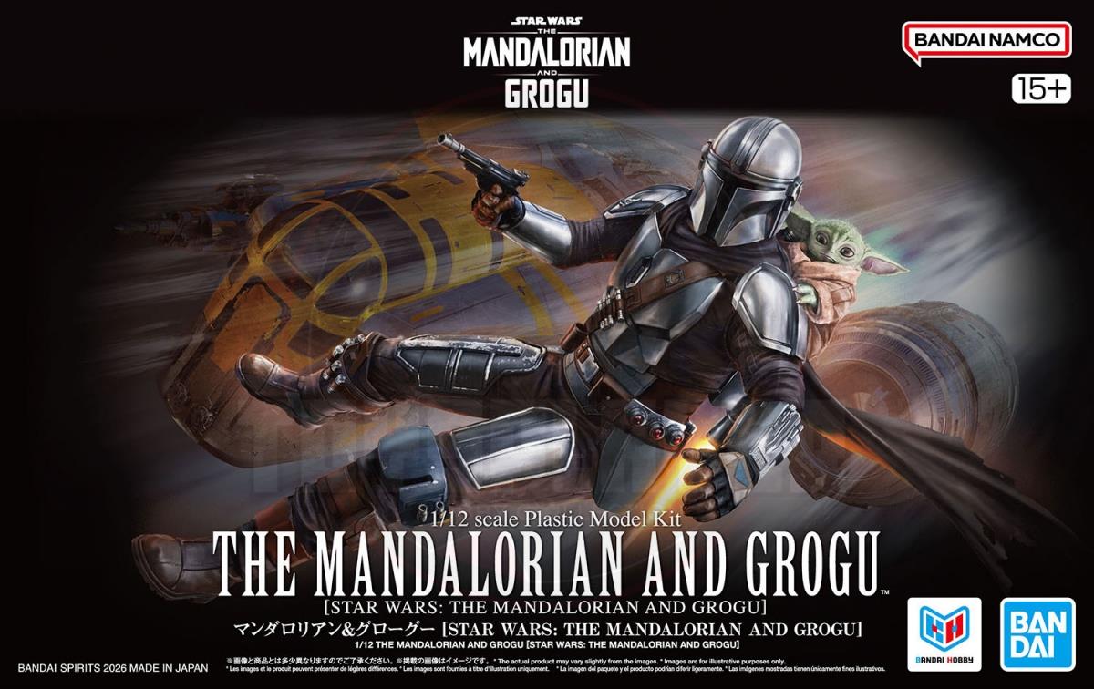 Bandai 1/12 The Mandalorian and Grogu Model Kit