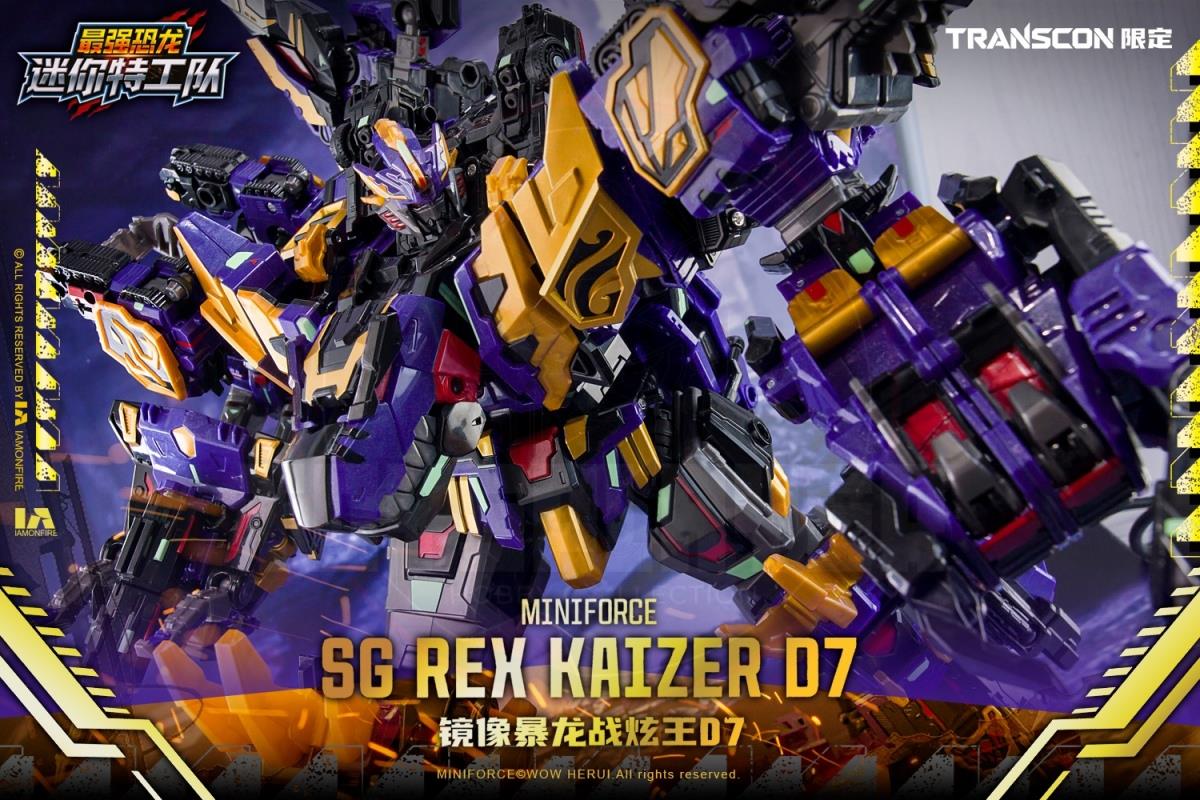 Mini Force X Transcon SG Rex Kaizer D7 Transformable Action Figure