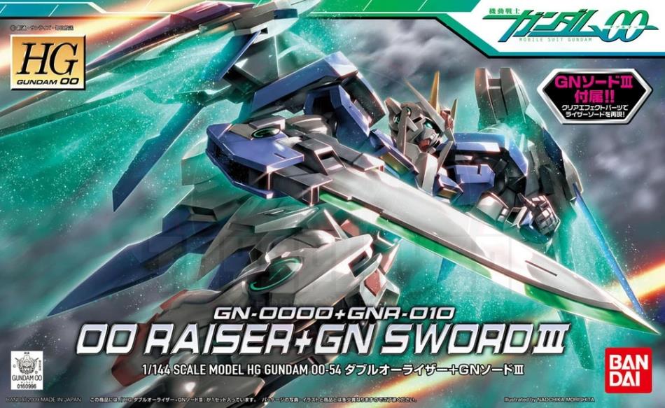 HG 1/144 00 Raiser + GN Sword III Model Kits