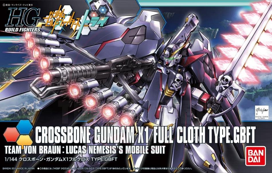 HGBF 1/144 Crossbone Gundam X-1 Full Cloth Ver.GBF