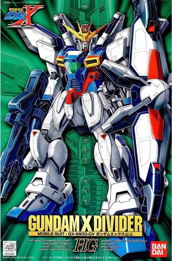 HGGX 1/100 Gundam X Divider Model Kit